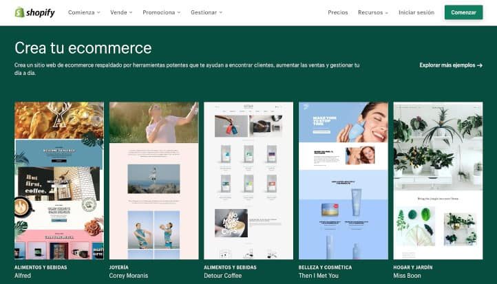 Mejores plataformas eCommerce Shopify