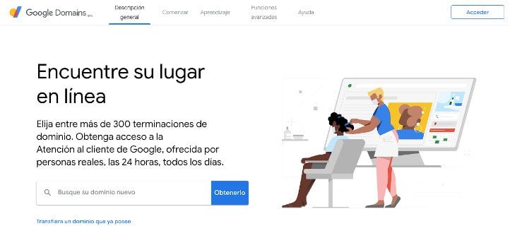 Comprar dominio en Colombia con Google Domains