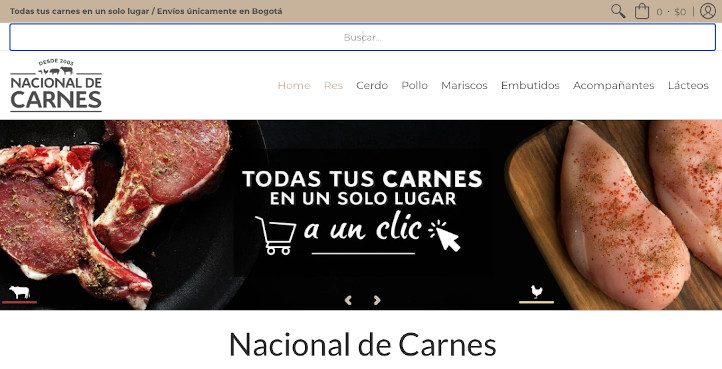 Barra de busqueda homepage ecommerce