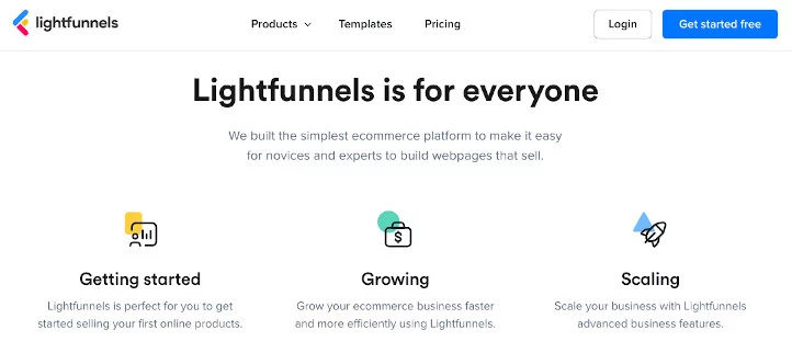 Plataformas crear funnel de ventas lightfunnels