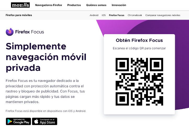 Ejemplos navegadores web Firefox