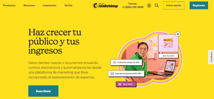 Aplicaciones de email marketing para Shopify Mailchimp