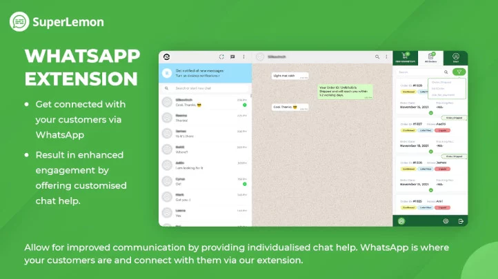 Aplicaciones de WhatsApp para Shopify SuperLemon