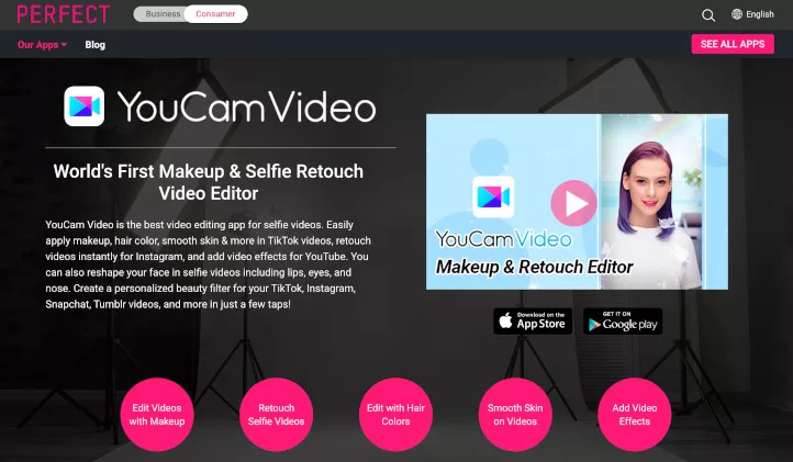 Aplicaciones para crear contenido YouCamVideo