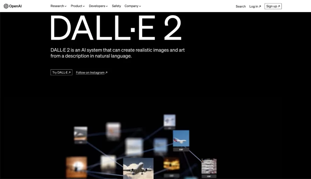Screenshot Dall-E 2