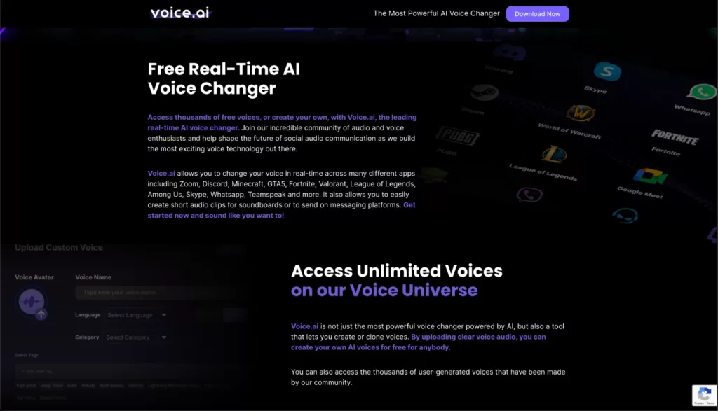 Screenshot Voice AI