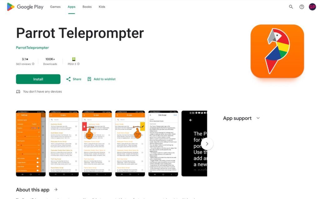 parrot-teleprompter-las-mejores-aplicaciones-de-teleprompter