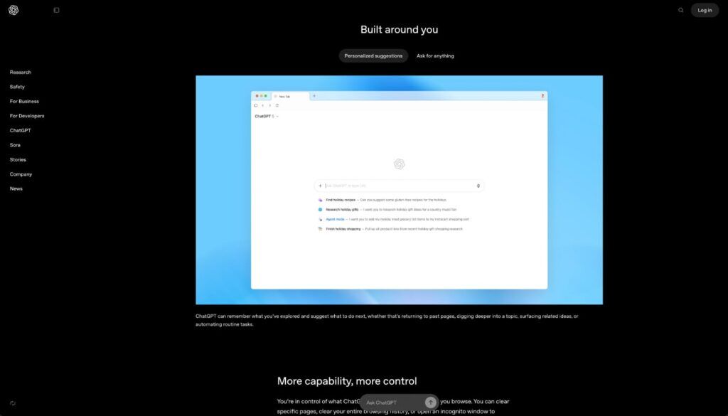 ¿Qué es ChatGPT Atlas y Cómo Mejora tu Experiencia en Línea? 3 Sugerencias Personalizadas ChatGPT Atlas
