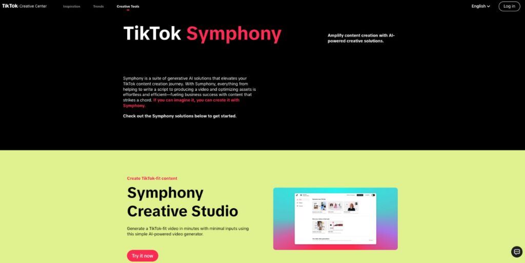 tiktok creative symphony