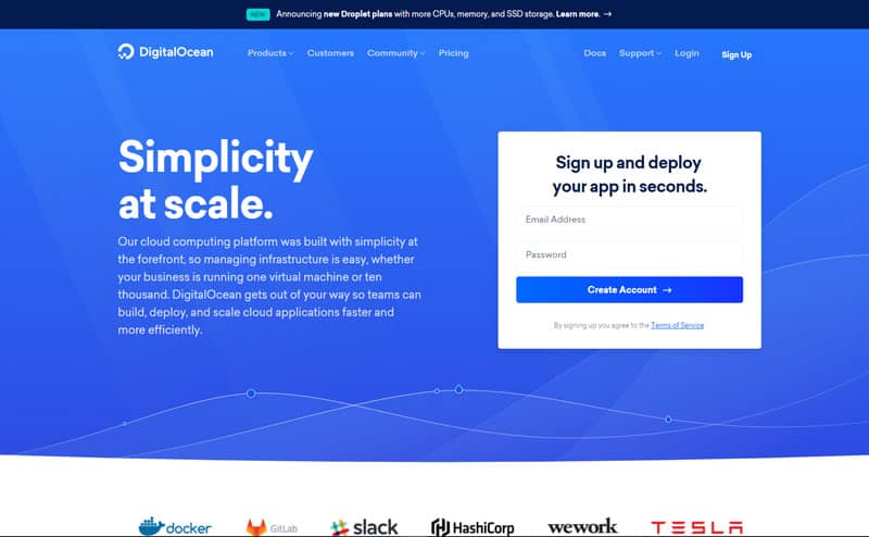 digital ocean hosting colombia