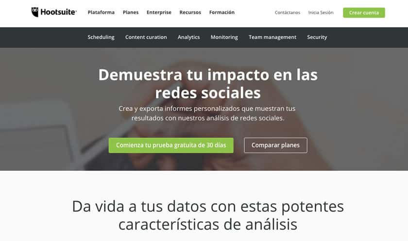 hootsuite auditoría redes sociales