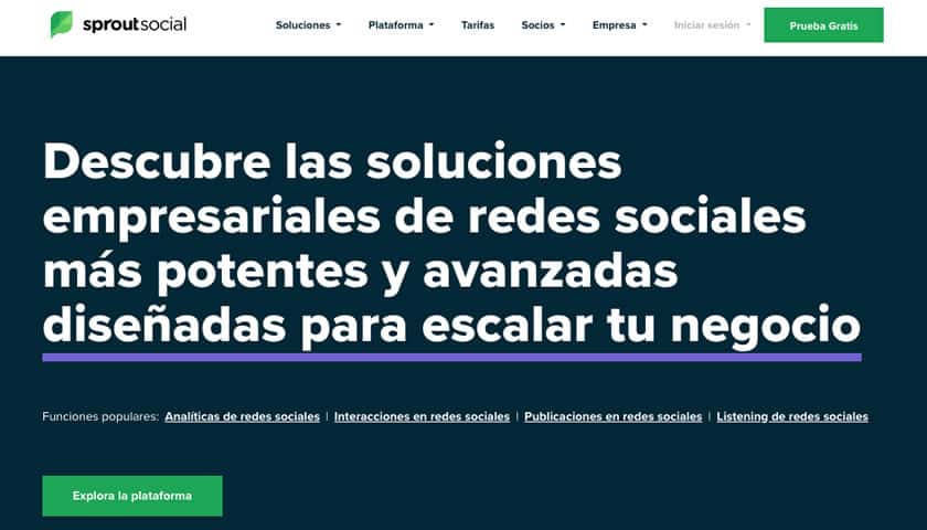 sproutsocial auditoría redes sociales