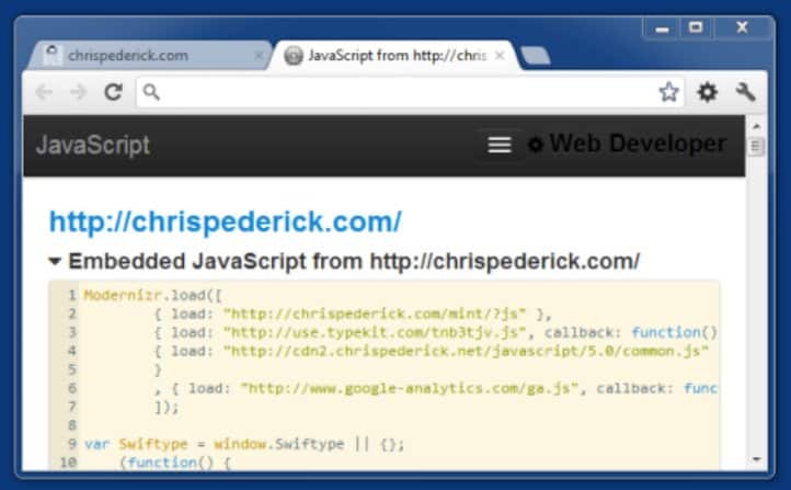 Extensiones en Google Chrome para el diseño web 1 Extensión Google Chrome Web Developer