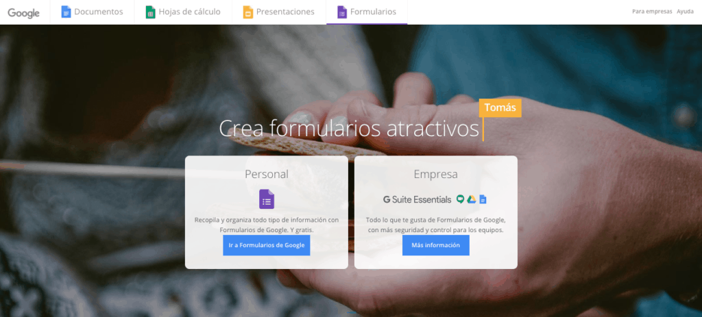 Hacer encuestas online Google Forms