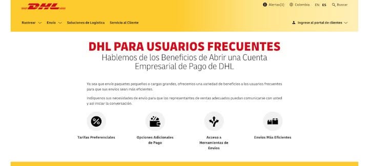Transportadoras para eCommerce DHL