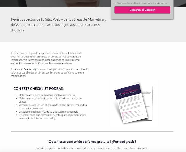 Oferta Inbound Marketing DesignPlus