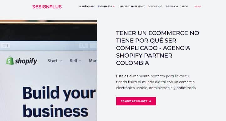 Elementos de una página de servicio DesignPlus
