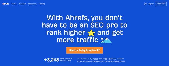 Plataformas de SEO Ahrefs DesignPlus