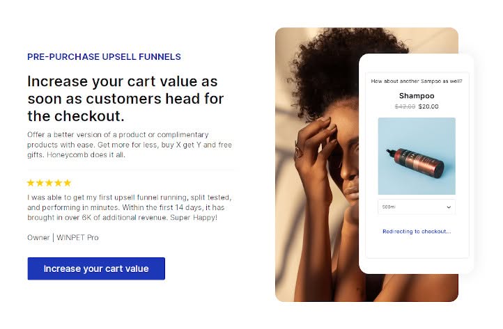 honeycomb upsell mejores apps shopify