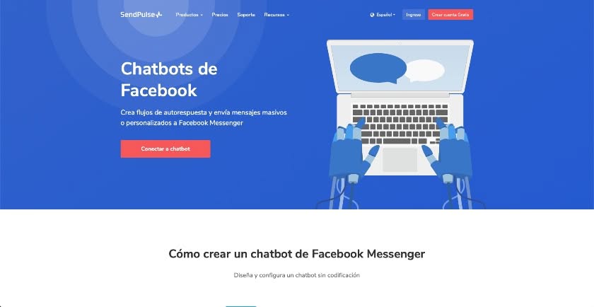 chatbots para facebook sendpulse 1