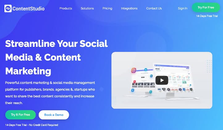 Herramientas de marketing digital Content Studio
