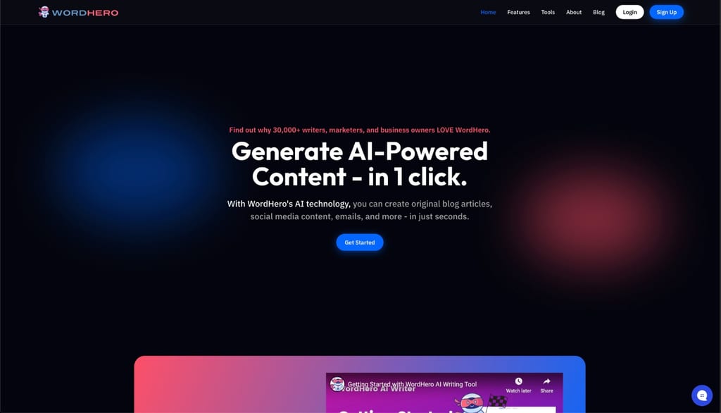 Screenshot Wordhero