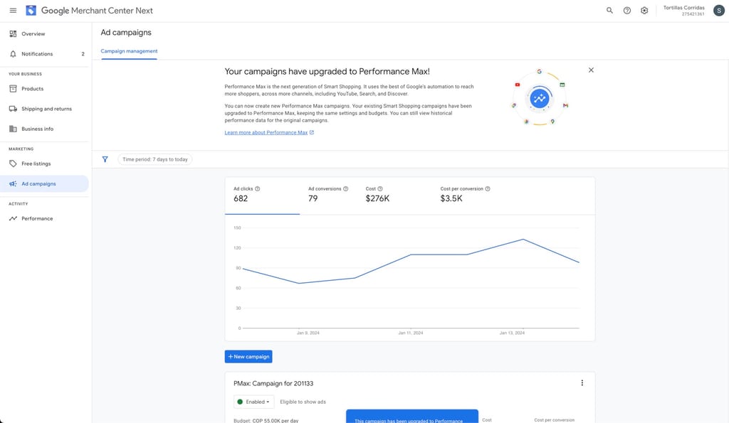 google ads e-commerce