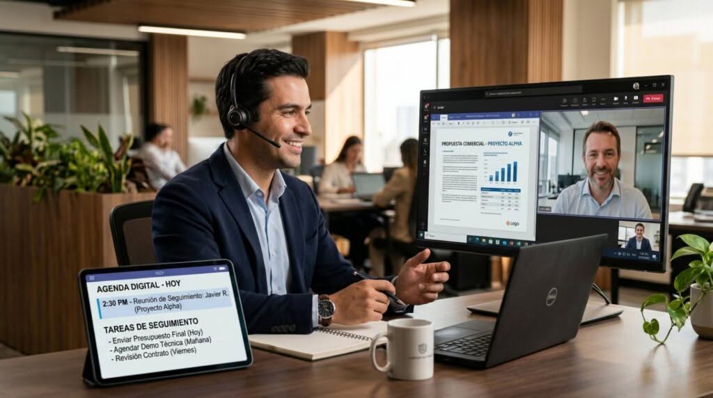 Por Qué Tu Equipo Comercial No Cierra Ventas (Aunque tenga Leads) 2 impulsar contacto cliente